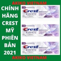 Kem đánh răng crest 3D  ❤ FREESHIP ❤ Crest 3D White Brilliance 116gr hộp Mới – Kem trắng răng crest