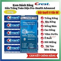 Kem đánh răng Crest 3D White Pro Heath Advanced siêu trắng vượt trội toàn diện 164gr Mỹ