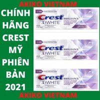 Kem đánh răng crest ❤ FREESHIP ❤ Crest 3D White Brilliance 116gr hộp Mới chính hãng – Kem trắng răng crest
