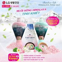 Kem đánh răng dạng vòi Bamboo Salt Muối Hồng Himalaya Pumping Làm Trắng Răng 285g