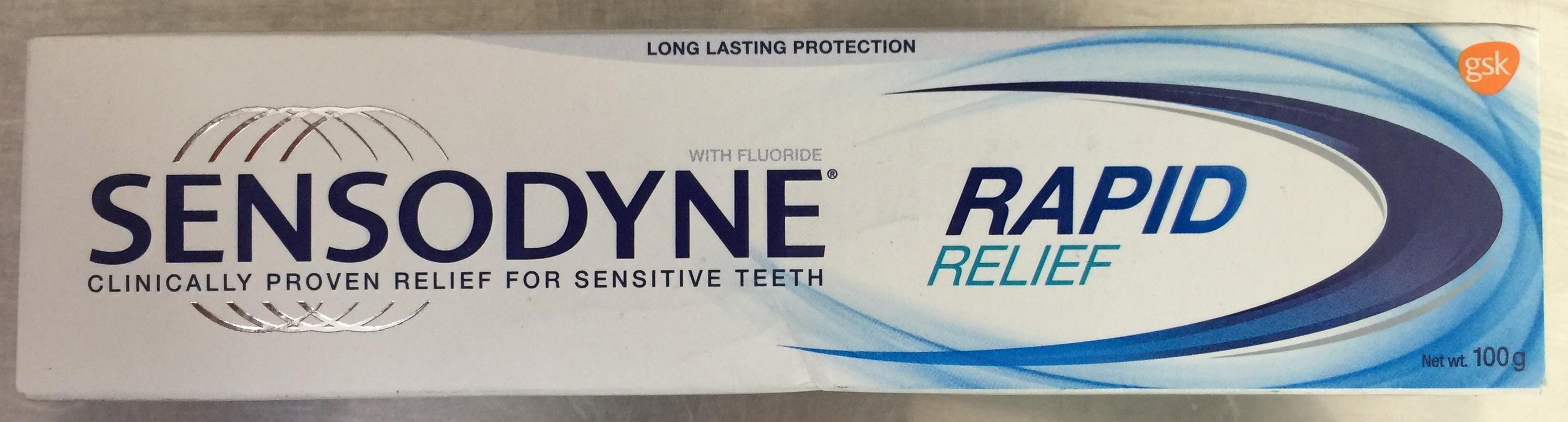 Kem đánh răng giảm ê buốt Sensodyne Rapid Relief 100g