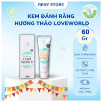 Kem đánh răng hương thảo trắng sáng và sạch mảng bám LOVE WORLD 60g