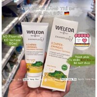 Kem đánh răng hữu cơ CAO CẤP trẻ em weleda Đức, kem đánh răng cho bé an toàn - Nguồn hàng Đức