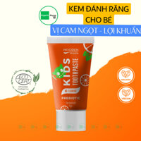 Kem đánh răng hữu cơ cho bé vị cam ngọt và bổ sung lợi khuẩn (Prebiotic) 50ml - Wooden Spoons - Mỹ phẩm Organic
