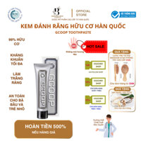Kem đánh răng hữu cơ GCOOP TOOTHPASTE HÀN QUỐC Làm Trắng Răng Giảm Hôi Miệng Làm Sạch Răng 150G