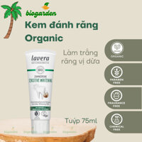 Kem đánh răng hữu cơ làm trắng răng vị dừa 75ml Lavera - Mỹ phẩm Organic - BioGarden
