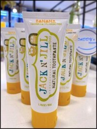 Kem đánh răng Jack n Jill Banana 6 tháng - NK (50g)