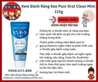 Kem Đánh Răng Kao Pure Oral Clean Mint 115g