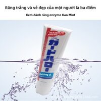 Kem đánh răng làm trắng Kao Nhật Bản chính hãng, hương bạc hà, chăm sóc nướu, 165g