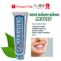 Kem đánh răng Marvis Aquatic Mint hương bạc hà thủy sinh 85ml