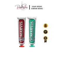 Kem đánh răng Marvis Classic Strong Mint, Cinnamon Mint 85ml