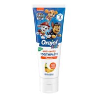 KEM ĐÁNH RĂNG MÙI TRÁI CÂY Orajel Kids Paw Patrol Anti-Cavity Fluoride Toothpaste, Natural Fruity Bubble Flavor (119g)