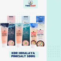 Kem Đánh Răng Muối Hồng Himalaya Pinksalt Floral Mint - Ice Calming Mint - Brightening 100g Hàn Quốc Trắng Răng - Brightening