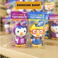 Kem đánh răng nuốt được trẻ em Pororo Hàn Quốc 298g, Kem đánh răng nhiều vị cute, ngừa sâu răng an toàn cho bé