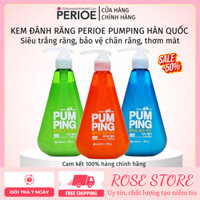 Kem Đánh Răng Perioe Pumping Hàn Quốc Cool Mint bạc hà - Herb thảo dược - Citrus Cam (285gr)