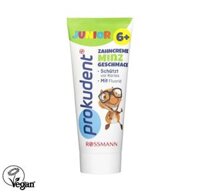 Kem đánh răng Prokudent Junior Zahncreme 6+, cho trẻ trên 6 tuổi, vị bạc hà, 75ml