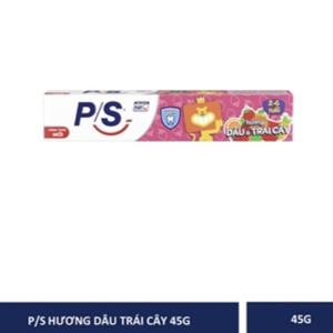 Kem đánh răng P/S trẻ em hương dâu và trái cây 45g - Dành cho bé từ 2 đến 6 tuổi