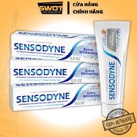 Kem đánh răng Sensodyne Extra Whitening Toothpaste Mỹ, Kem cao cấp, giúp trắng răng, giảm ê buốt, cho răng nhaỵ cảm