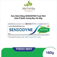 Kem Đánh Răng SENSODYNE Fresh Mint Giảm Ê Buốt, Hương Bạc Hà 160g