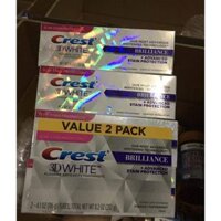 Kem đánh răng siêu trắng Crest 3D White Brilliance của ÚC