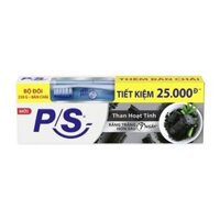 Kem đánh răng than hoạt tính & tre P/S tuýp 230g + bàn chải (1 Tuýp)