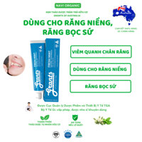 Kem đánh răng thảo dược Grants dùng cho người niềng răng và răng sứ, giảm ê buốt với chiết xuất tràm trà của Úc