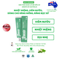 Kem đánh răng thảo dược Grants dùng cho người niềng răng và răng sứ, giảm ê buốt với tinh chất lô hội của Úc