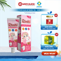 Kem đánh răng thảo dược Ích Nhi Nam Dược hương dâu tuýp 50g cho bé &amp;lt 6 tuổi nuốt được, ngừa sâu răng