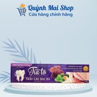Kem đánh răng Tía tô nano bạc Aloe Vera Than hoạt tính Trầu cau bạc hà giúp răng trắng, chắc khỏe ngừa sâu răng, ngăn mảng bám, thơm miệng - Hộp 110g