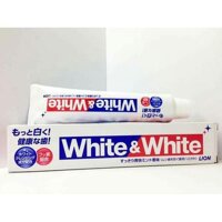 Kem đánh răng trắng răng White And White Lion (150g) Nhật Bản