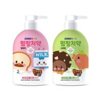 Kem đánh răng trẻ em dạng nhấn AEKYUNG 220g phiên bản