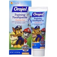 Kem đánh Răng Trẻ Em Nuốt được Orajel Training Toothpaste 42.5g Của Mỹ