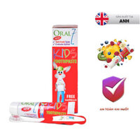 Kem đánh răng trẻ em Oral7 nuốt được, vị trái cây 50ml cho bé từ 3-12 tuổi