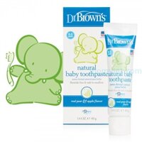 KEM ĐÁNH RĂNG VỊ TÁO ORGANIC DR BROWN'S BABY OM+