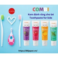 Kem đánh răng vị trái cây Combi Teteo cho bé từ 9 tháng tuổi