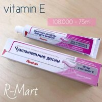 Kem đánh răng Vitamin E tự nhiên Auchan của Nga