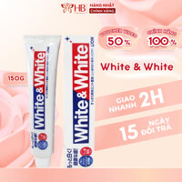 Kem đánh răng White & White Lion 150g Nhật Bản, làm trắng răng,