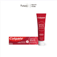 Kem đánh trắng răng Colgate Optic White Stain Fighter Enamel Care Whitening 1% Hydrogen Perxide