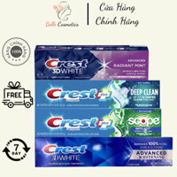 Kem Đánh Trắng Răng Crest 3D White Radiant Mint / Deep Clean/ Pro Health Advanced /Advanced Whitening