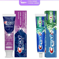 Kem Đánh Trắng Răng White Advanced Radiant Mint 107g, Scope Outlast Complete Whitening Toothpaste 153g