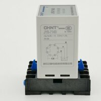 (Kèm Đế) Rơ le báo mức nước Chint JYB 714 AC 220V, Phao điện máy bơm chống tràn chống cạn Rơ le cảm biến mức nước