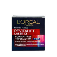 Kem Đêm Loreal Paris Revitalift Laser X3 Triple Action