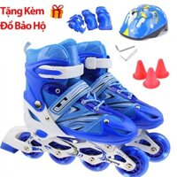 [Kèm Đồ Bảo Hộ] Giày Trượt Patin Trẻ Em Điều Chỉnh Được Size Patin Kidsport, Giày PATIN Cho Bé Trai Bé Gái Mới Tập