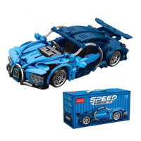 [Kèm Động Cơ] Mô Hình lắp ráp siêu Xe oto Bugati Pullblack Tỷ Lệ 1:18 Đồ Chơi Thông Minh TDSTECH