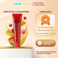 Kem đu đủ Lucas Pawpaw Ointment của Úc giúp tăng cường dưỡng ẩm cho da khô, hỗ trợ phục hồi các vết thương trên da 25g
