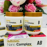 Kem duỗi thẳng tóc Siêu dưỡng NANO COMPLEX Lavox Thuốc duỗi tóc chuyên nghiệp (500ml x2)