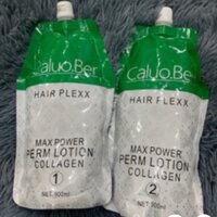 kem duỗi tóc collagen mềm mượt có mùi thơm CALUO.BER 900mlx2