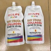 Kem duỗi tóc Collagen REDLIFE (1Cặp/500ml×2)