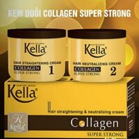 Kem duỗi tóc kella Collagen vàng mùi hương dịu nhẹ 500ml