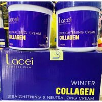 Kem Duỗi Tóc Lacei tím Dành Cho Salon, Dùng Tại Nhà Không Cần Kẹp Nhiệt 1000ml , 500ml